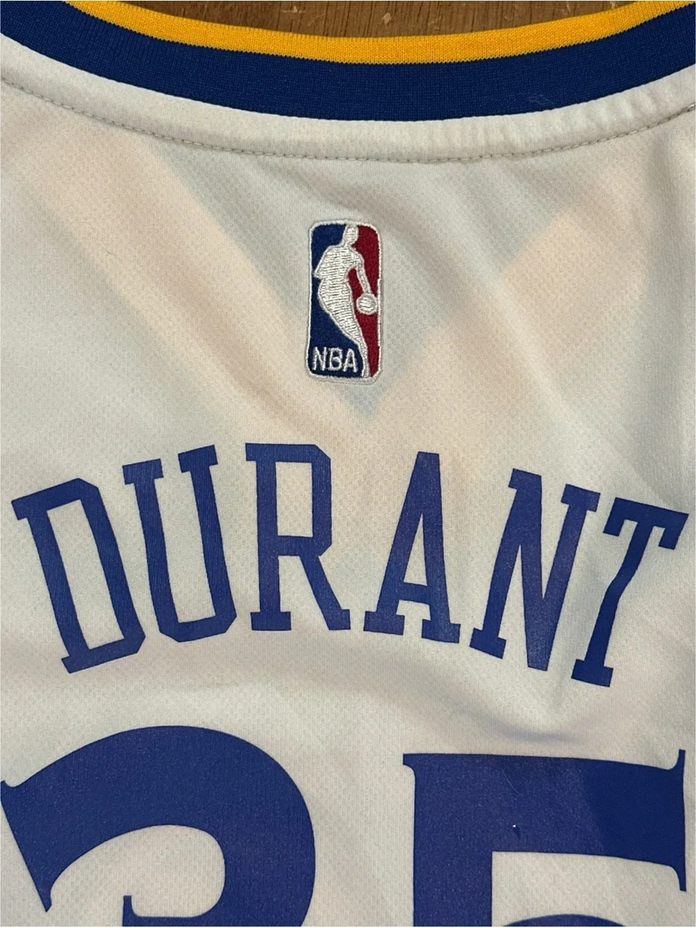 adidas White Golden State Warriors Kevin Durant Size Large